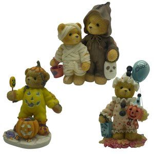 *New In Box* Cherished Teddies Halloween Bundle Natalie, Talia, Milt & Garrett